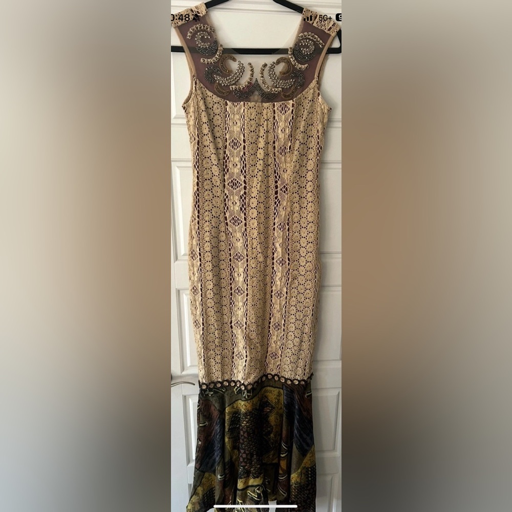 NWT: Save The Queen - Italy Maxi Dress Boho Marco Fantini srl Rare Size Small